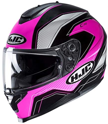 HJC C70 Cascos, Adultos Unisex, LIANTO Black/Pink, XS