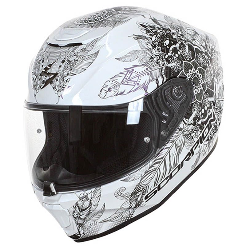 Scorpion Exo-391 Dream Blanco Camale&oacute;n | Casco de Moto Integral Unisex Hombre y Mujer Homologado ECE 22.06 (M)